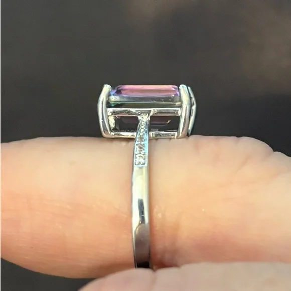 New Mystic Topaz Silver Ring - Size 5 - Picture 7 of 7